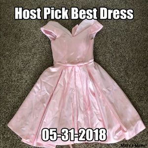 Women’s pink cocktail dress corset XS IGC quince